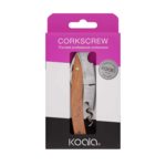 Double lever wooden corkscrew