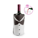 Adjustable printed wine cooler with anti-slip system