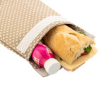 Ecofriendly reusable wrapper for large sandwiches