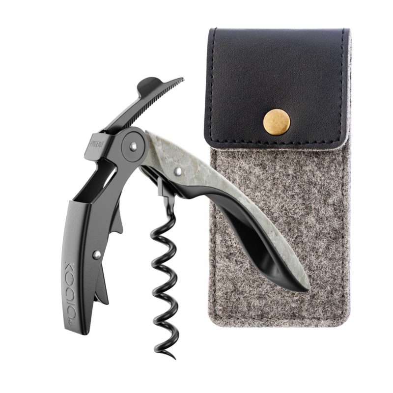 High Tech Double Lever Corkscrew Wood or Marble Effect