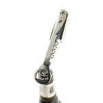 Single-support steel bottle opener corkscrew